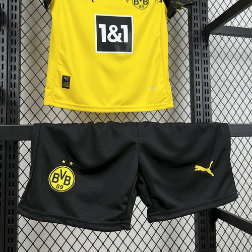 Borussia Dortmund 2025/26 Home Kids Kit8