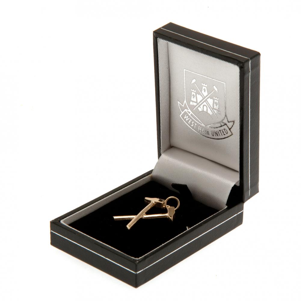 West Ham United FC 9ct Gold Pendant Hammers