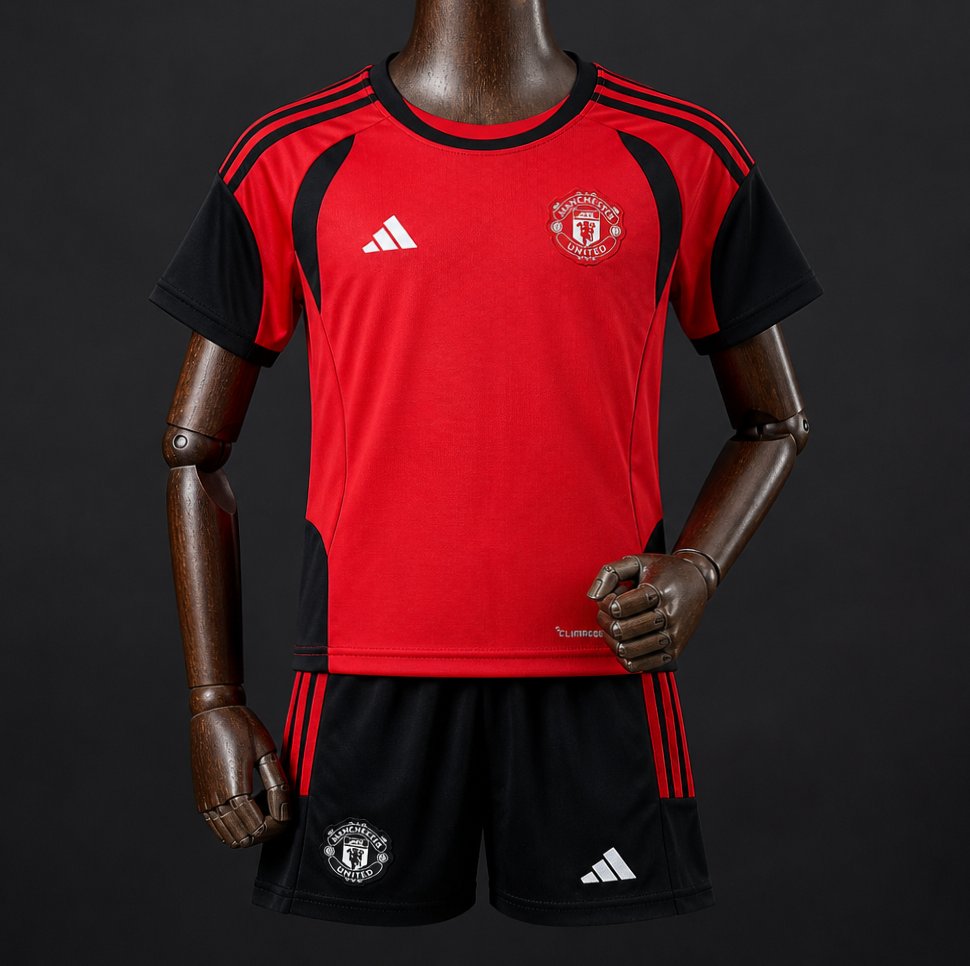 2026/27 Kids Manchester United Training Red Jersey