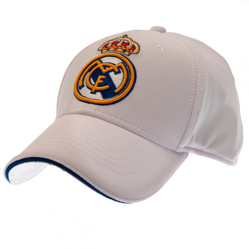 Real Madrid CF White Debossed Cap
