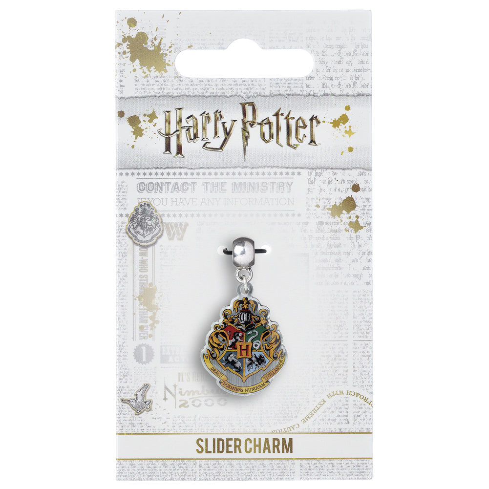 Harry Potter Silver Plated Hogwarts Crest Charm