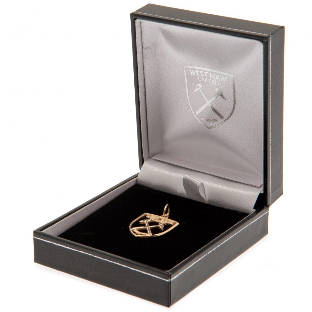 West Ham United FC 9ct Gold Pendant Crest