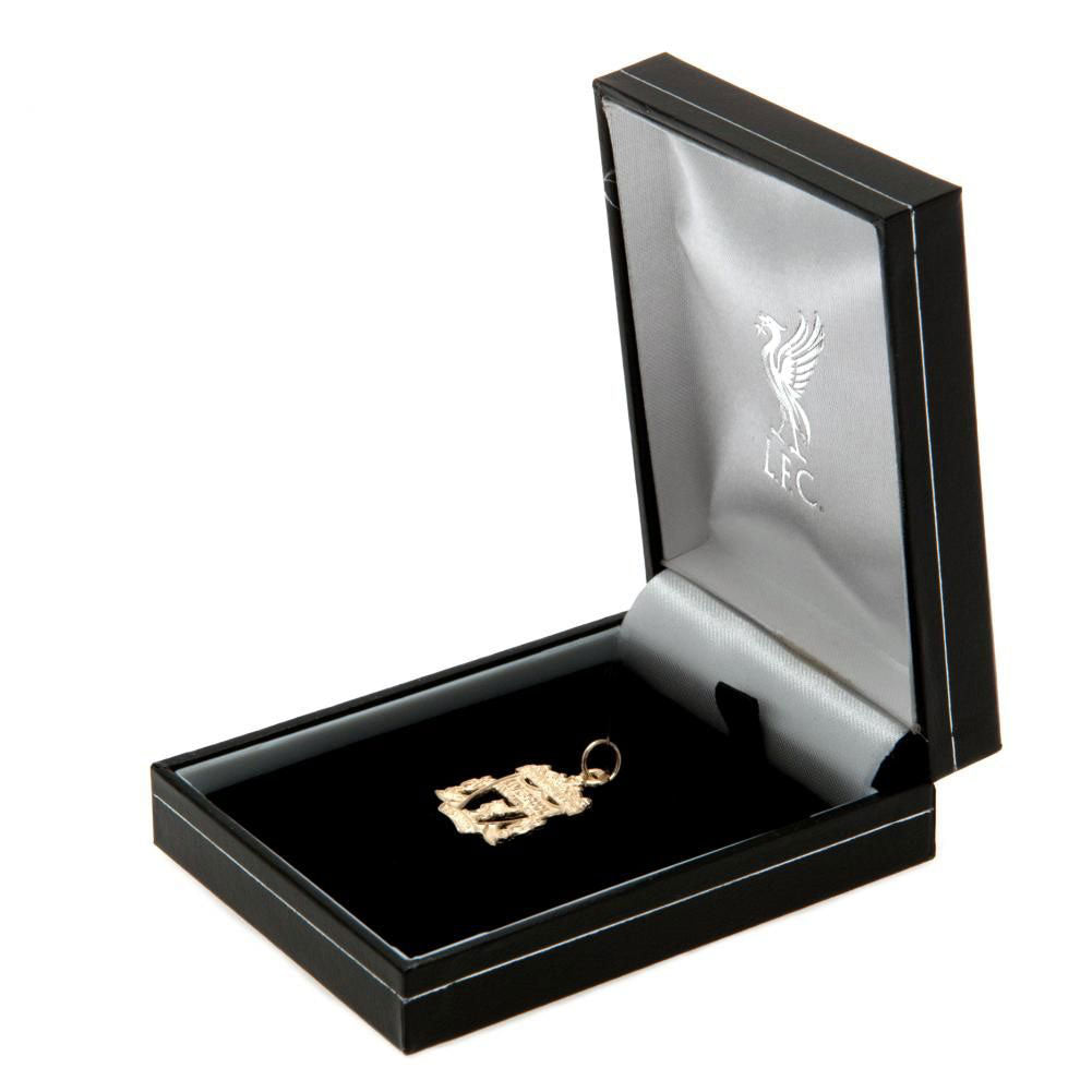 Liverpool FC 9ct Gold Pendant Crest Small