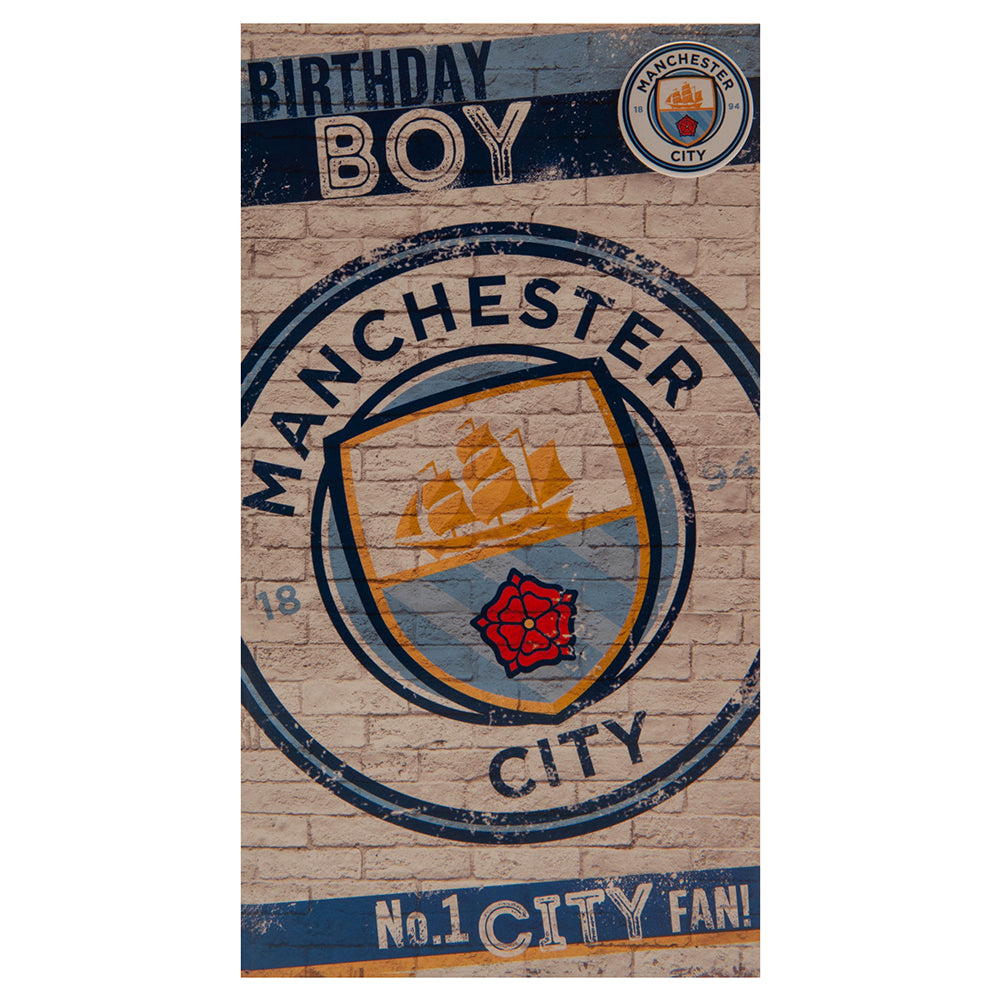 Manchester City FC Boy Birthday Card