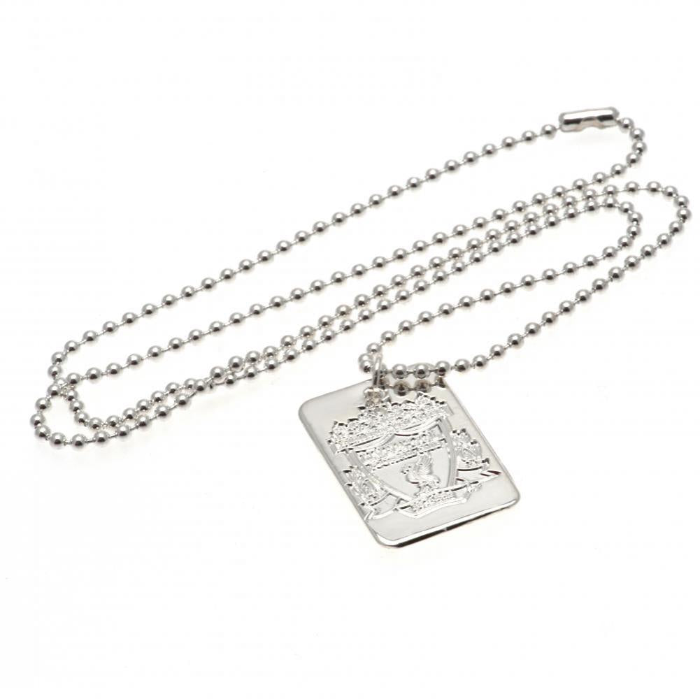 Liverpool FC Silver Plated Dog Tag & Chain