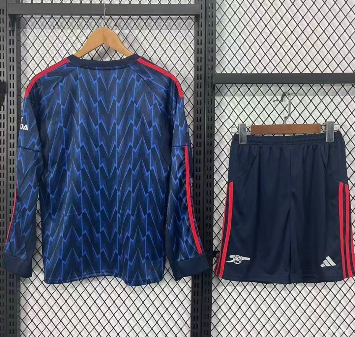 25/26 Kids Arsenal Away Navy Long Sleeve Jersey22025-10-26