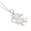Rangers FC Sterling Silver Pendant & Chain Large