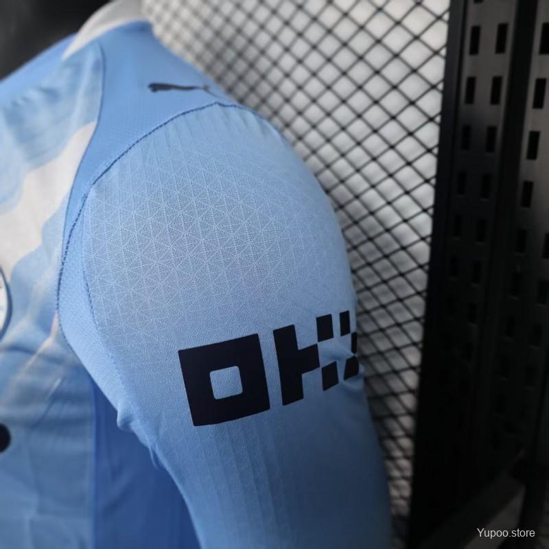 25/26 Kids Manchester City Home Long Sleeve Jersey22025-09-01