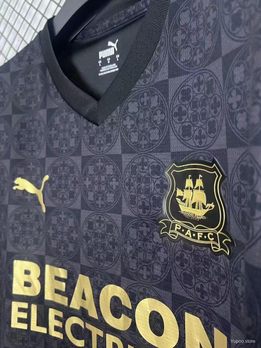 25/26 Plymouth Argyle Away BLACK Jersey32025-08-21