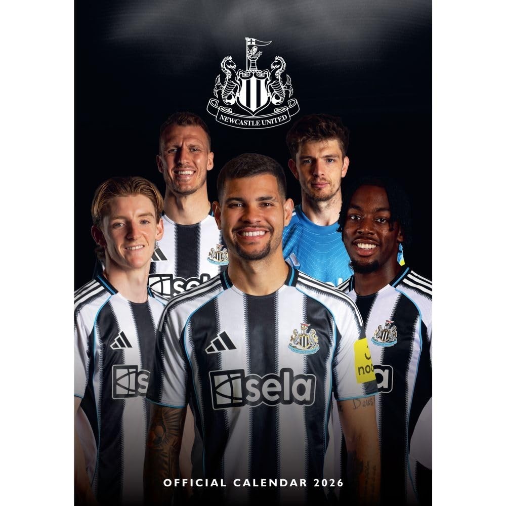 Newcastle United FC A3 Calendar 2026, Birthday, Christmas Gift Official Product