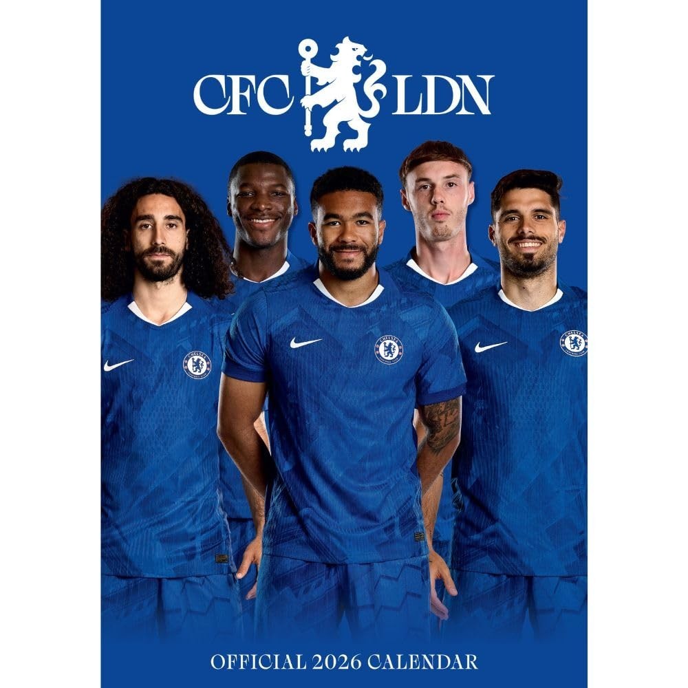 Chelsea FC A3 Calendar 2026, Birthday, Christmas Gift Official Product
