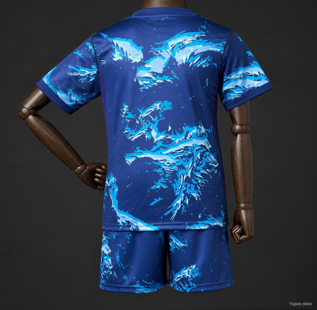 2026 Kids England Goalkeeper Blue Jersey
