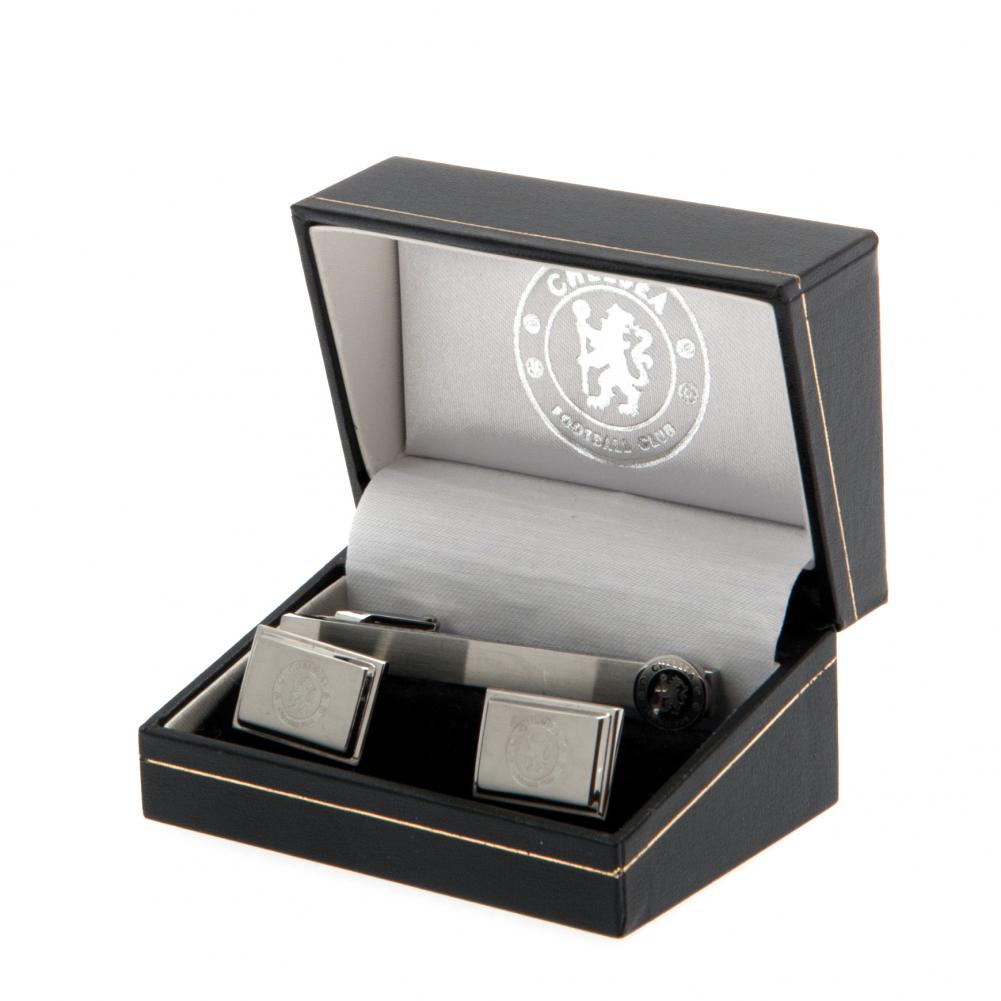 Chelsea FC Tie Slide & Cufflink Set