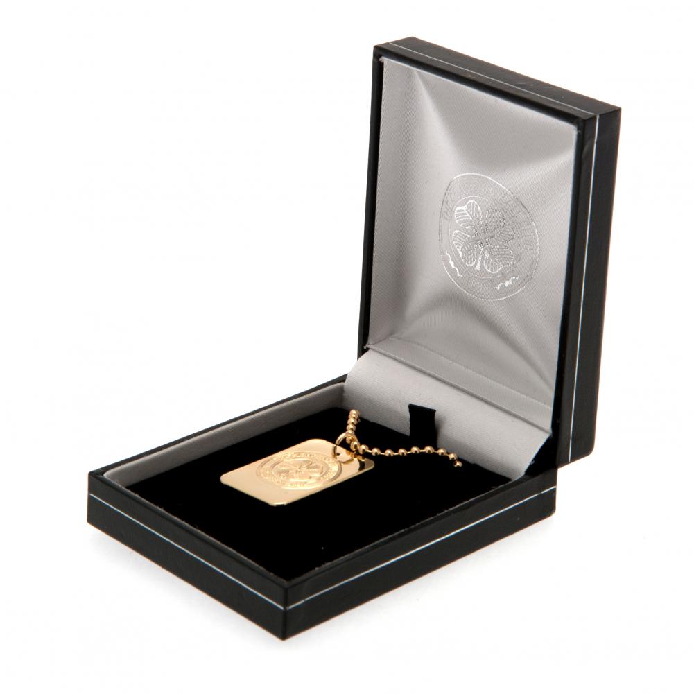 Celtic FC Gold Plated Dog Tag & Chain