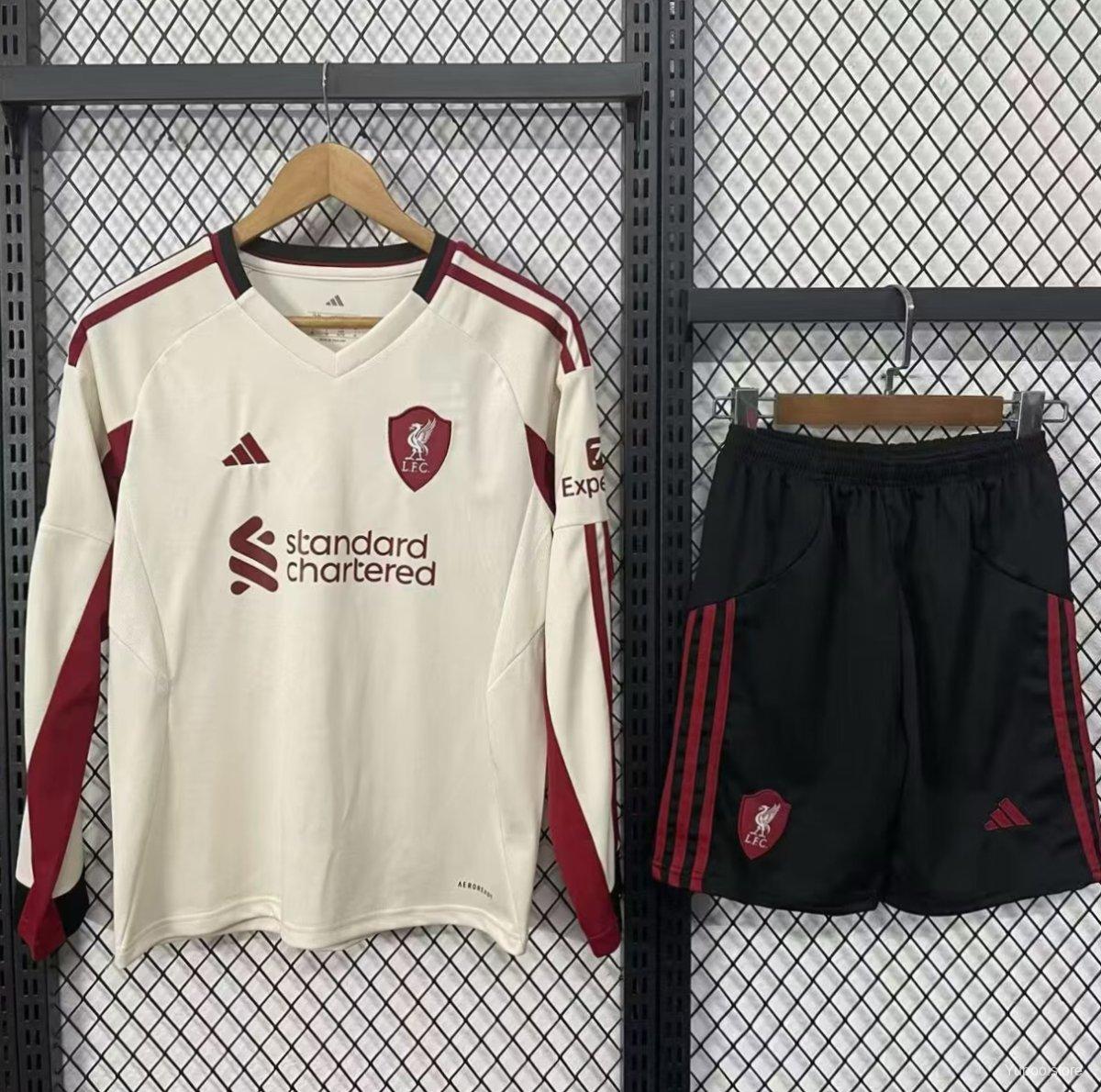25/26 Kids Liverpool Away Long Sleeve Jersey22025-09-15