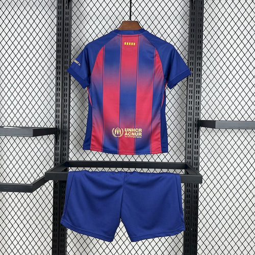 Barcelona 2025/26 Home Kids Kit6