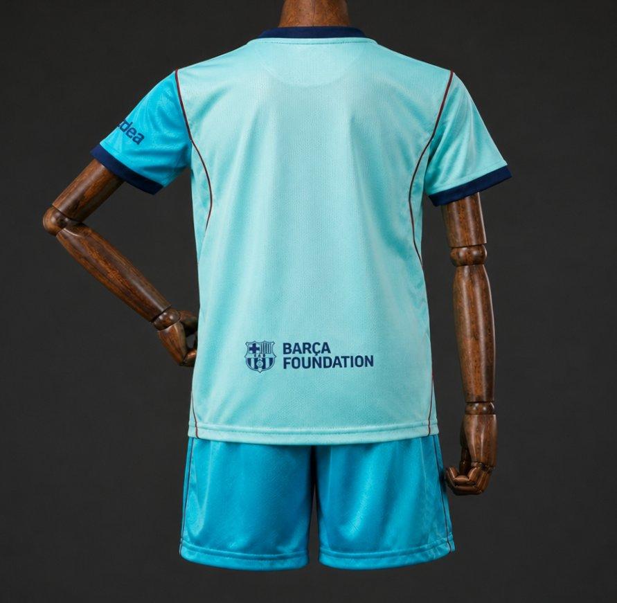 2026/27 Kids FC Barcelona Third Kit - Teal