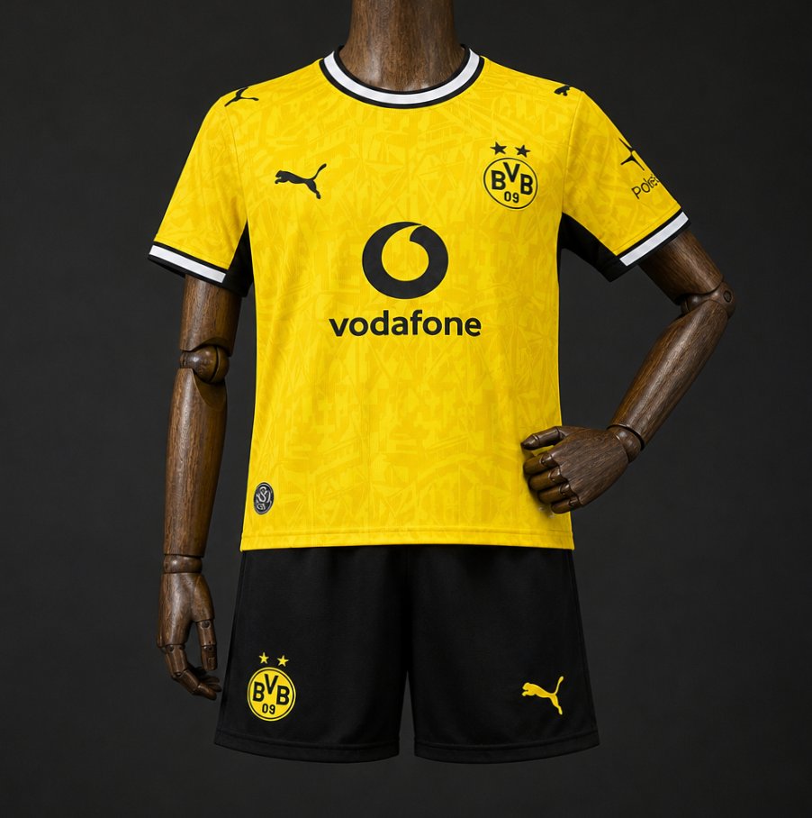 2026/27 Kids Borussia Dortmund Home Kit