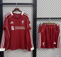 25/26 Kids Liverpool Home Long Sleeve Jersey22025-09-15