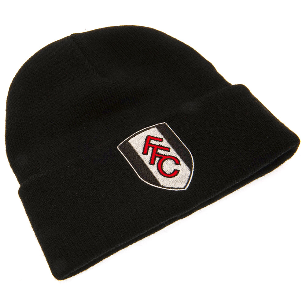 Fulham FC Black Cuff Beanie