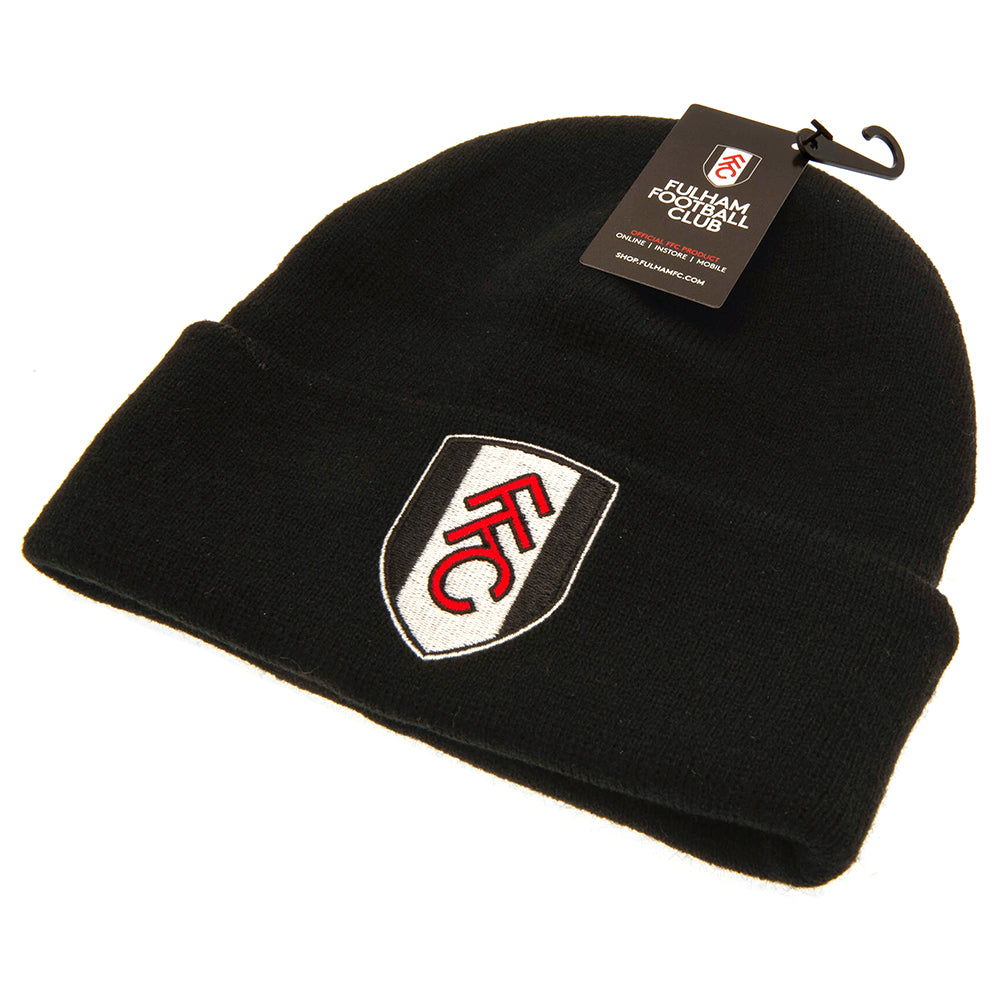 Fulham FC Black Cuff Beanie