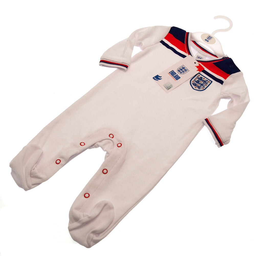 England FA Sleepsuit 82 Retro 3-6 Mths