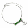 Harry Potter Silver Plated Bar Bracelet Slytherin