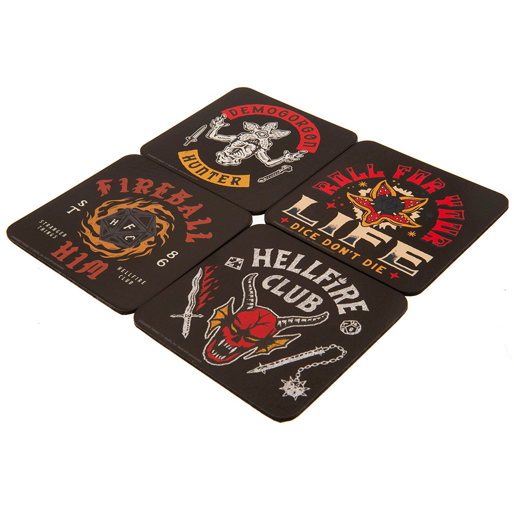 Stranger Things Coaster Set Hellfire Club