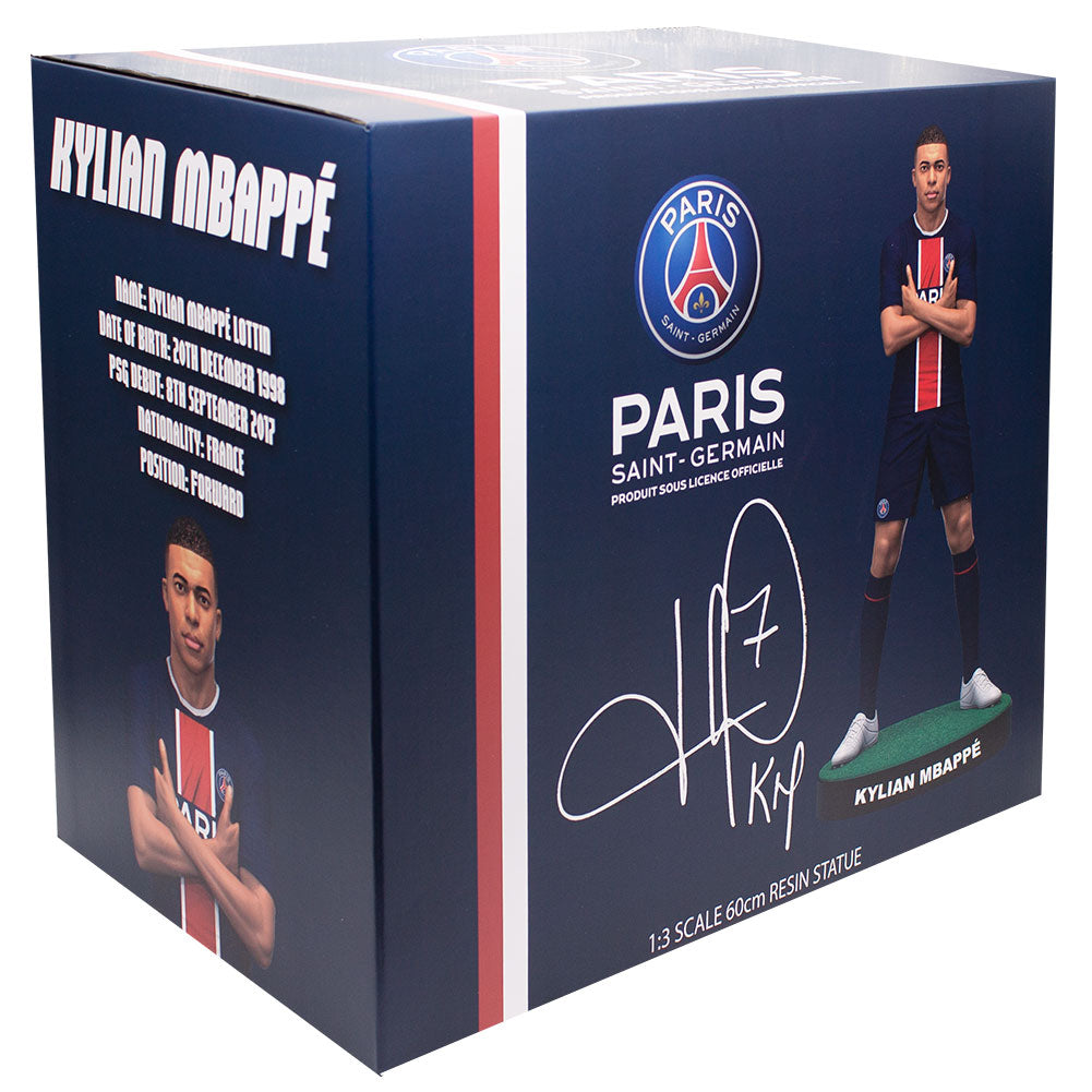 Paris Saint Germain FC Football's Finest Kylian Mbappe Premium 60cm Statue