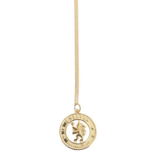 Chelsea FC 18ct Gold Plated on Silver Pendant & Chain