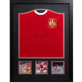 Manchester United FC Law Signed Shirt (Framed)
