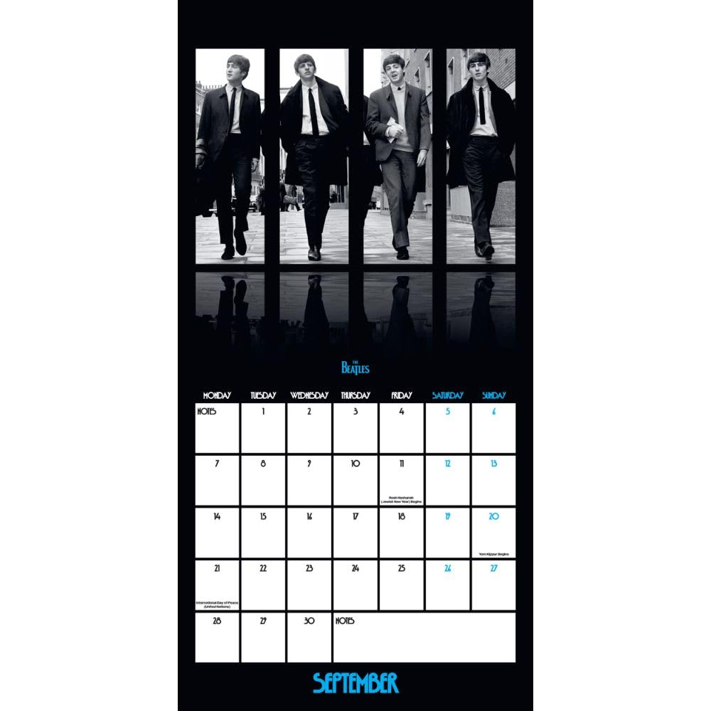 The Beatles Square Calendar 2026