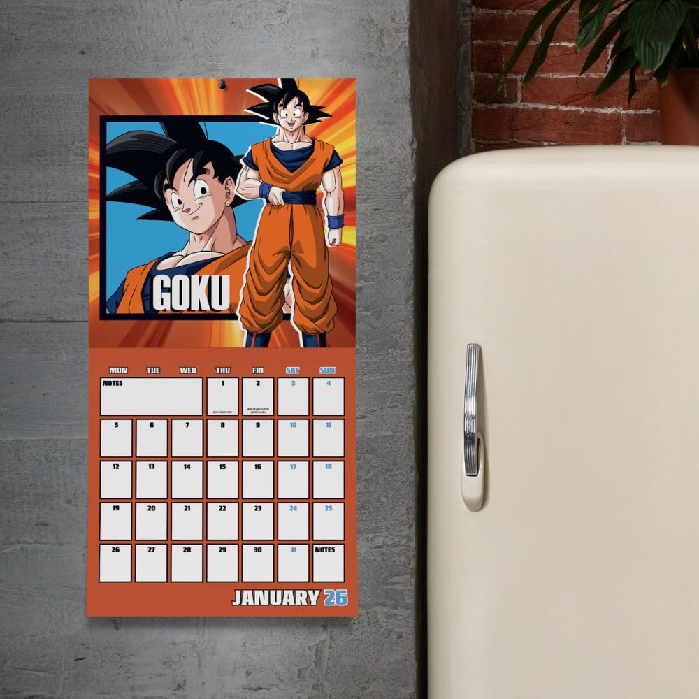 Dragon Ball Z Square Calendar 2026