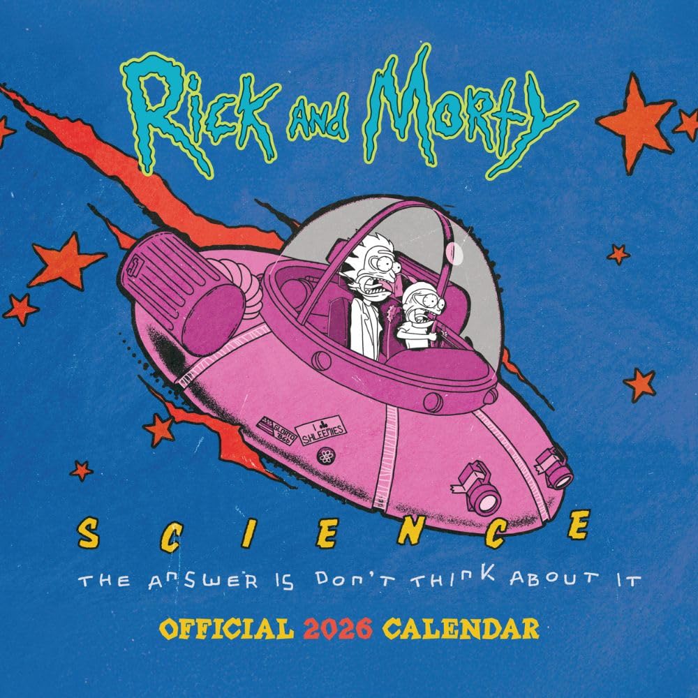 Rick And Morty Square Calendar 2026