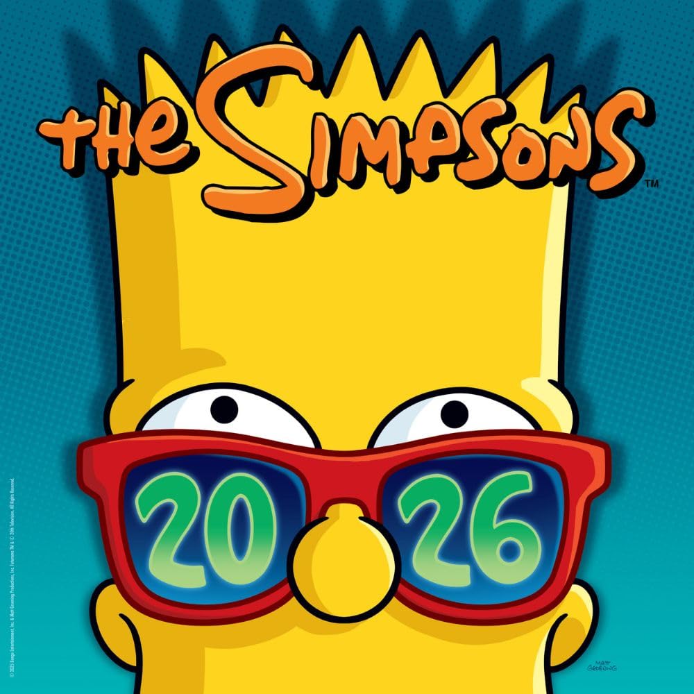 The Simpsons Square Calendar 2026