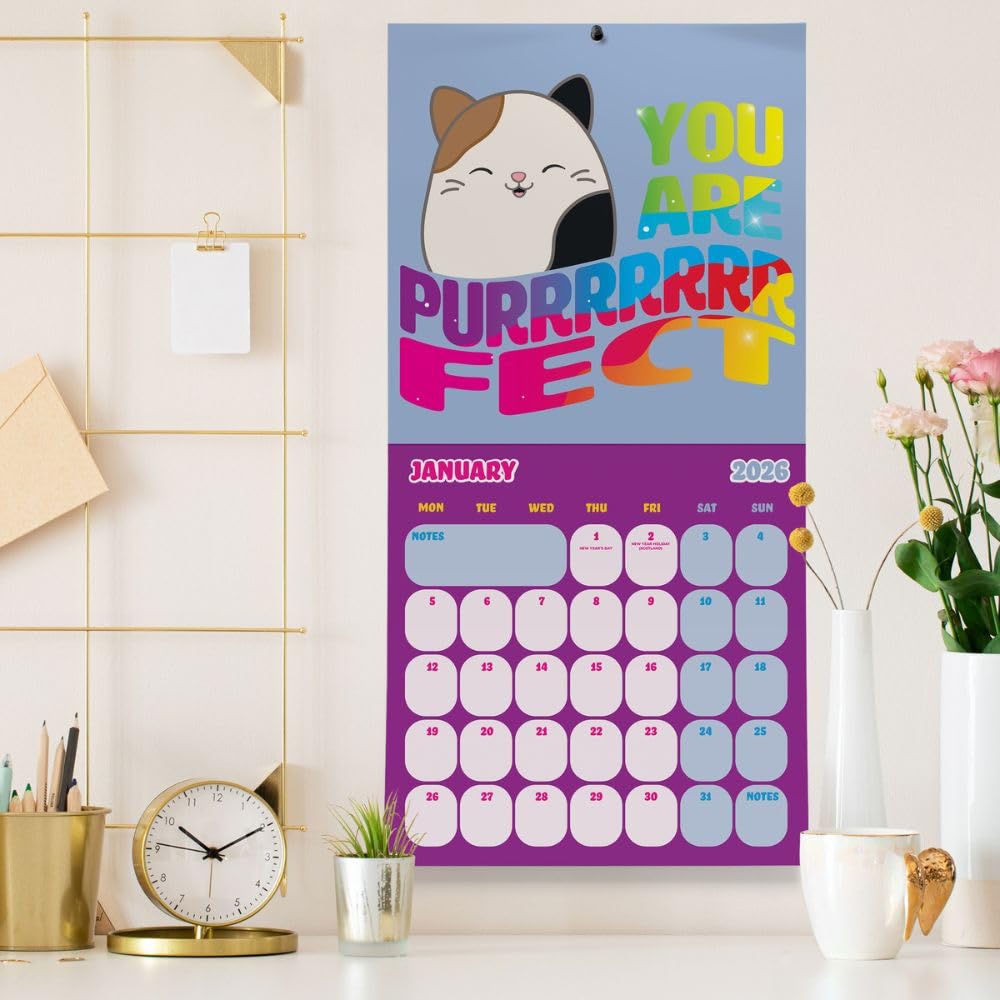 Squishmallows Square Calendar 2026