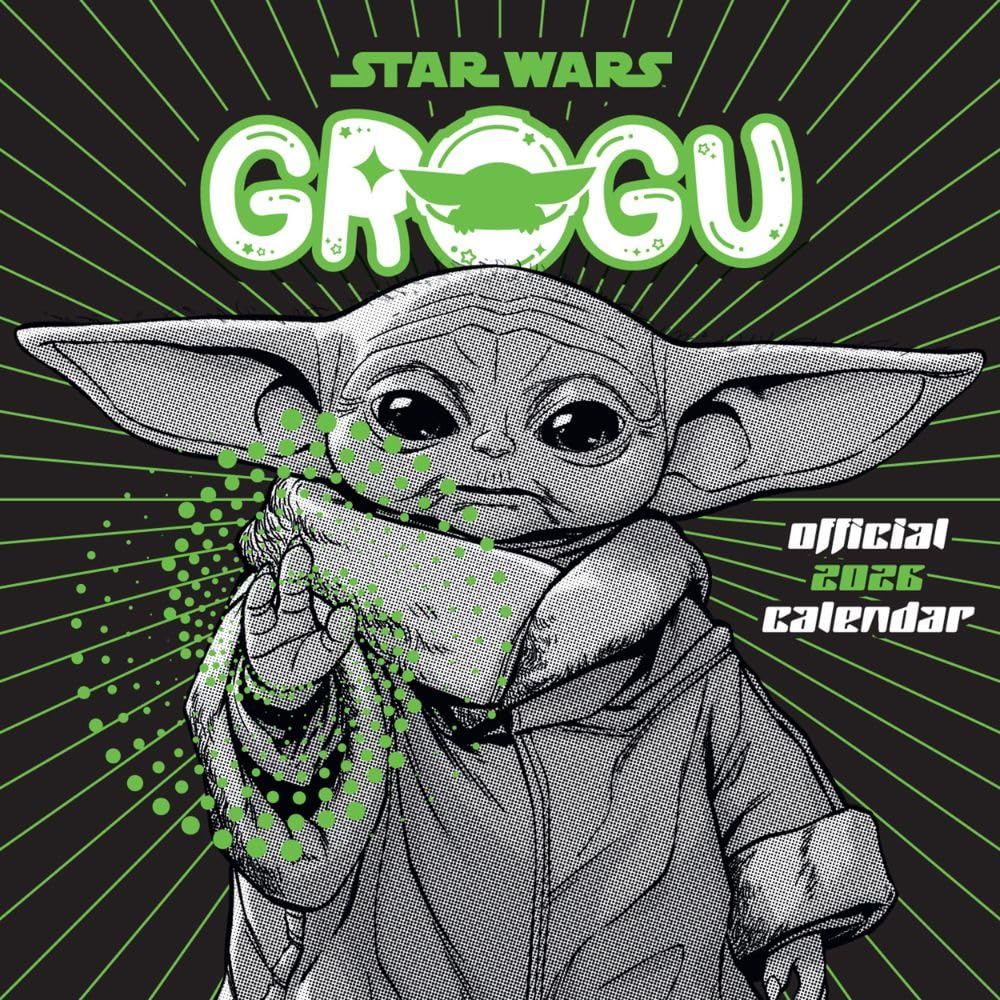 Star Wars: The Mandalorian Grogu Square Calendar 2026