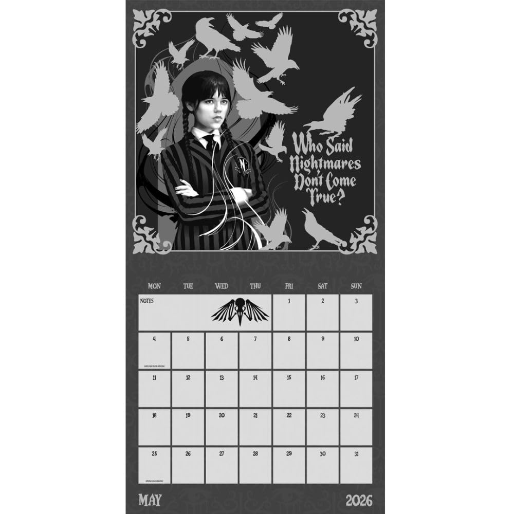 Wednesday Square Calendar 2026