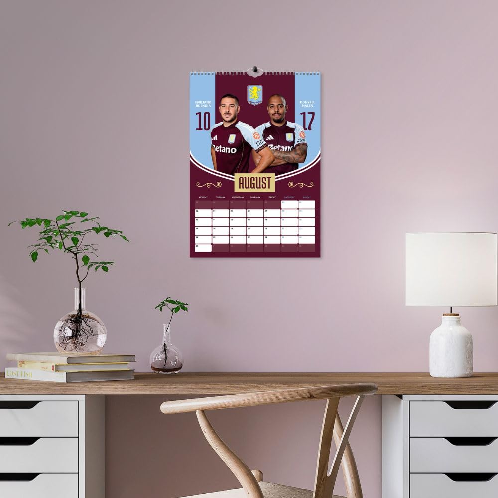 Aston Villa FC A3 Calendar 2026