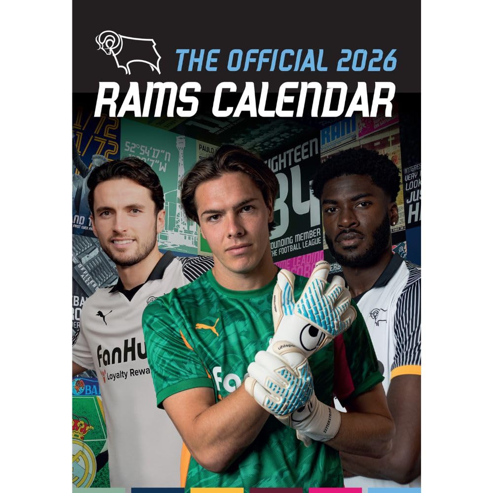 Derby County FC A3 Calendar 2026