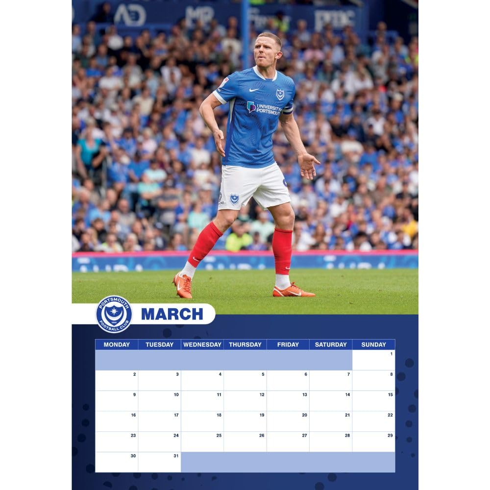 Portsmouth FC A3 Calendar 2026