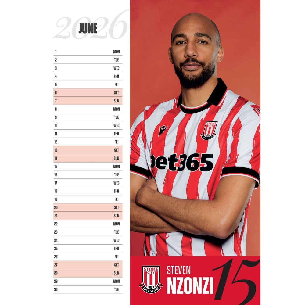 Stoke City FC A3 Calendar 2026