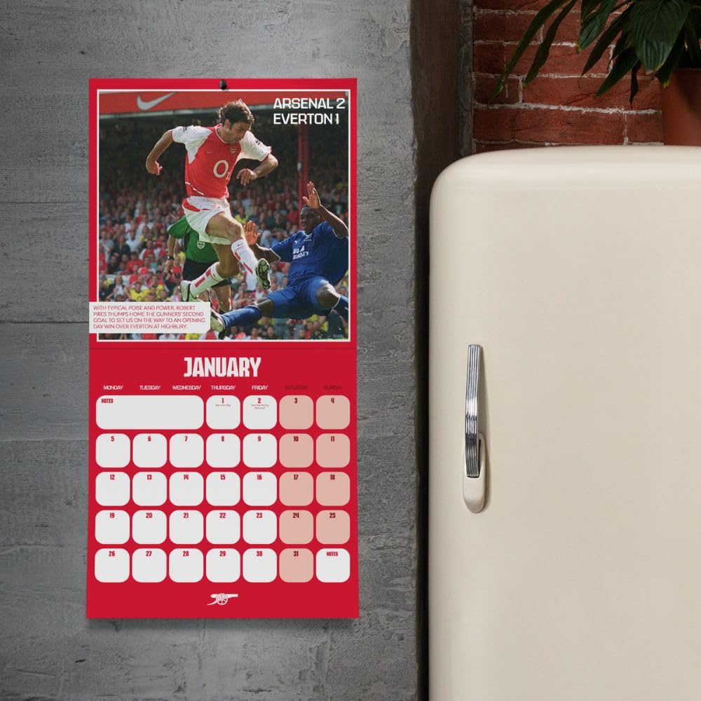 Arsenal FC Legends Square Calendar 2026