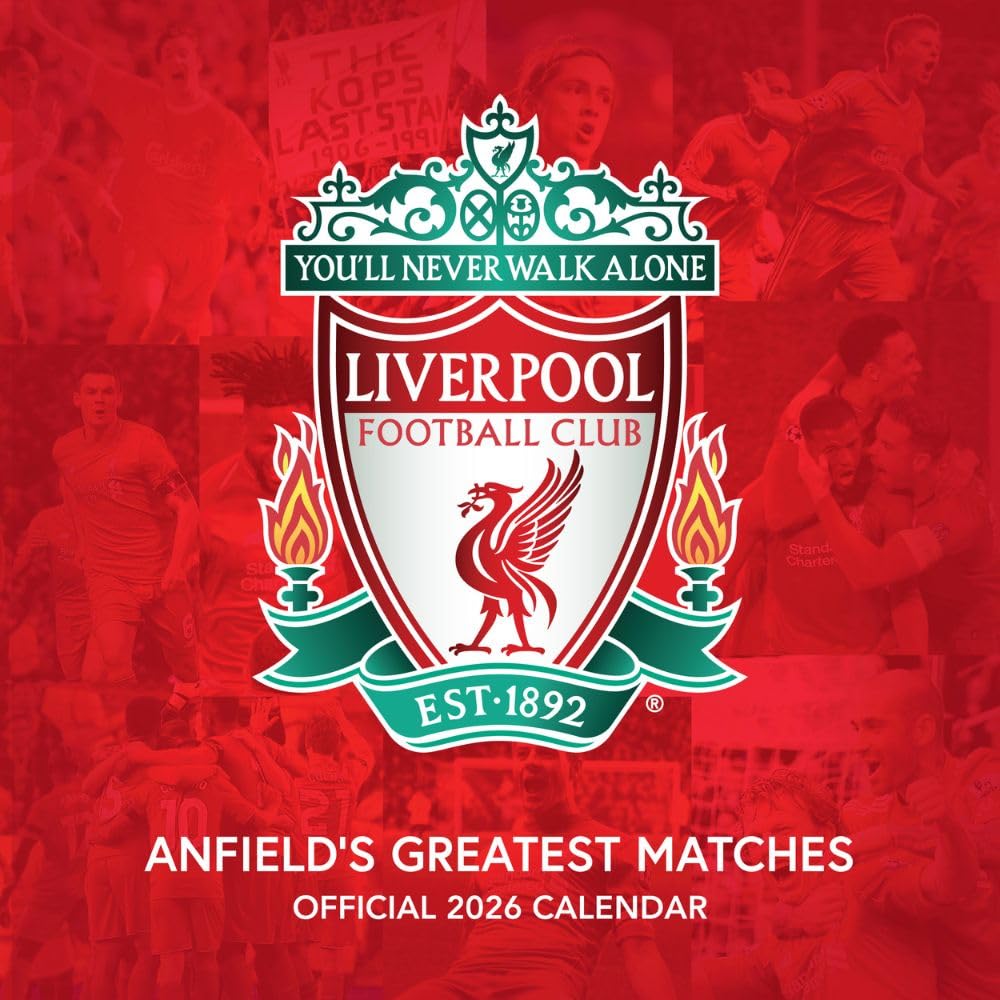Liverpool FC Legends Square Calendar 2026