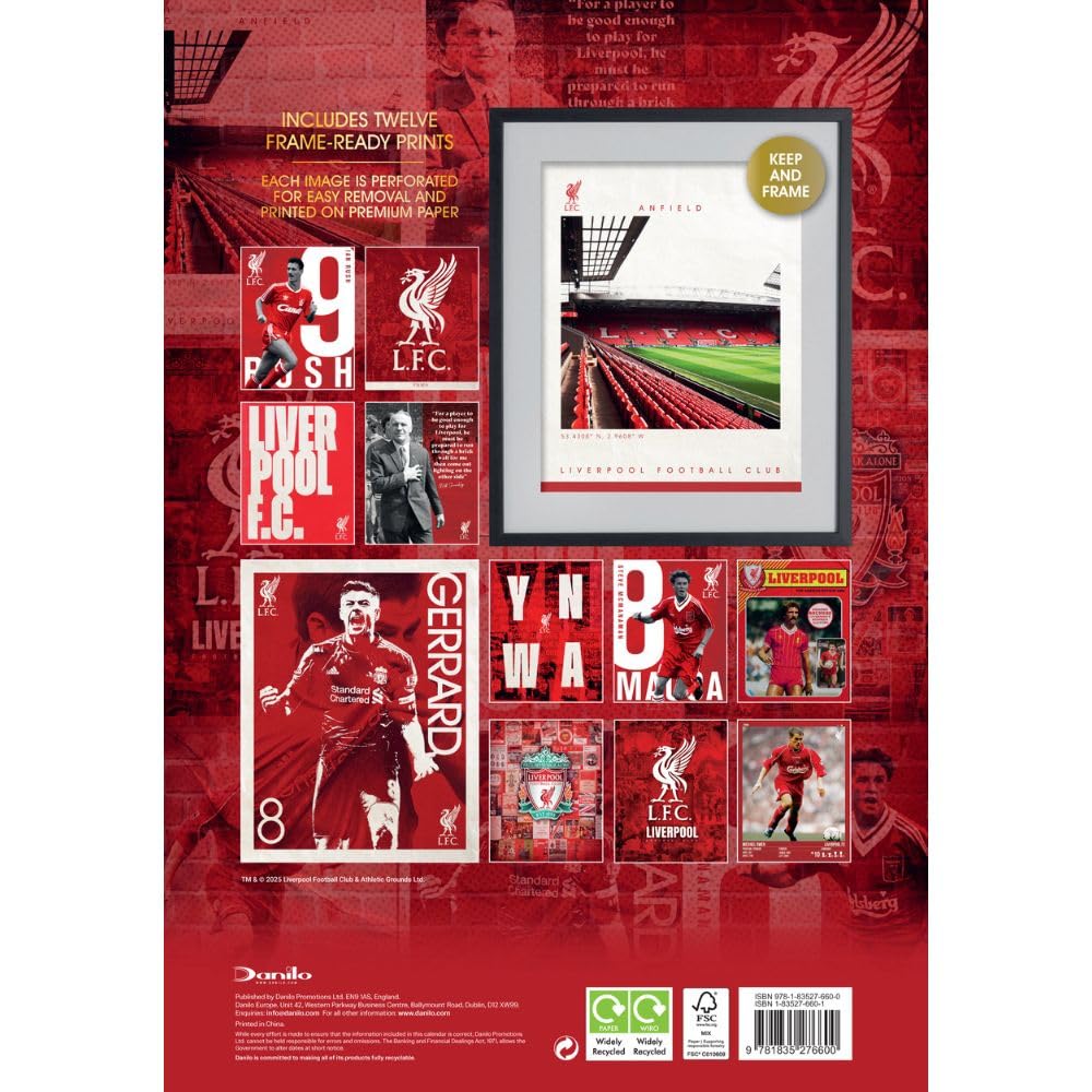 Liverpool FC Deluxe Calendar 2026