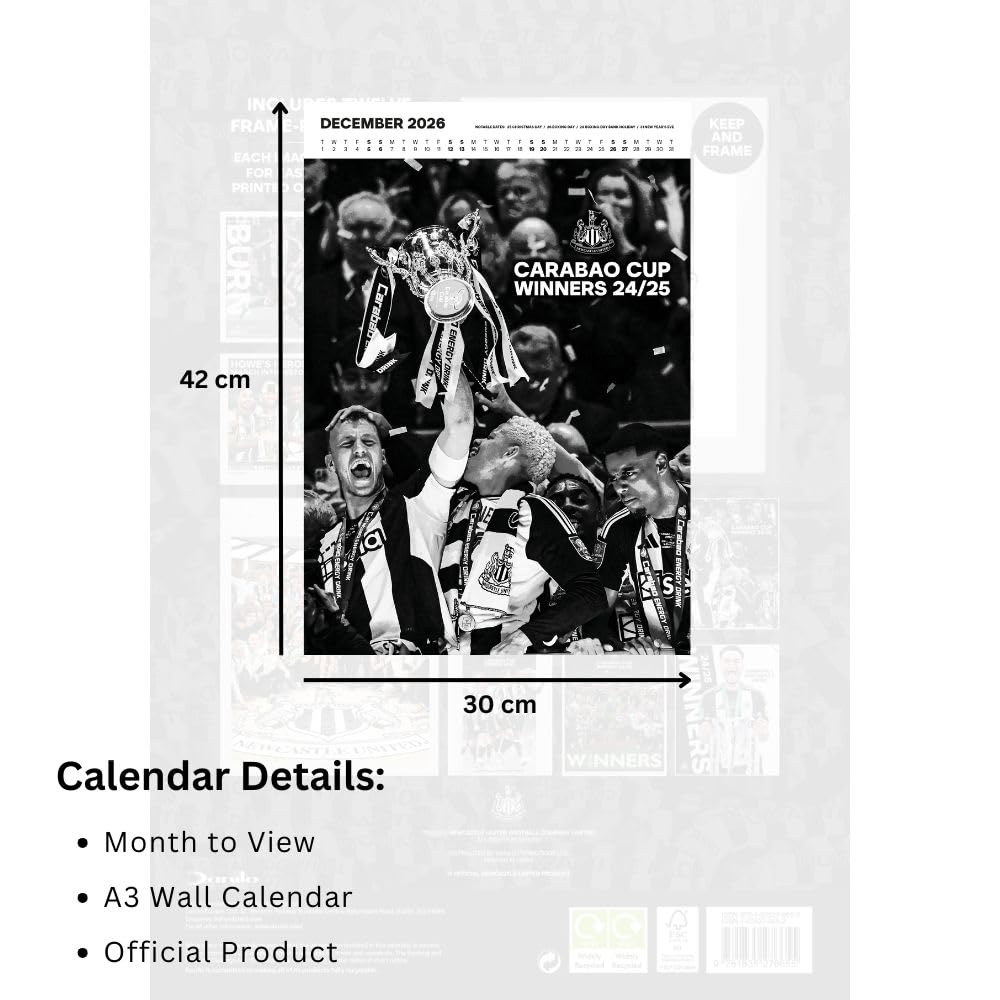 Newcastle United FC Deluxe Calendar 2026