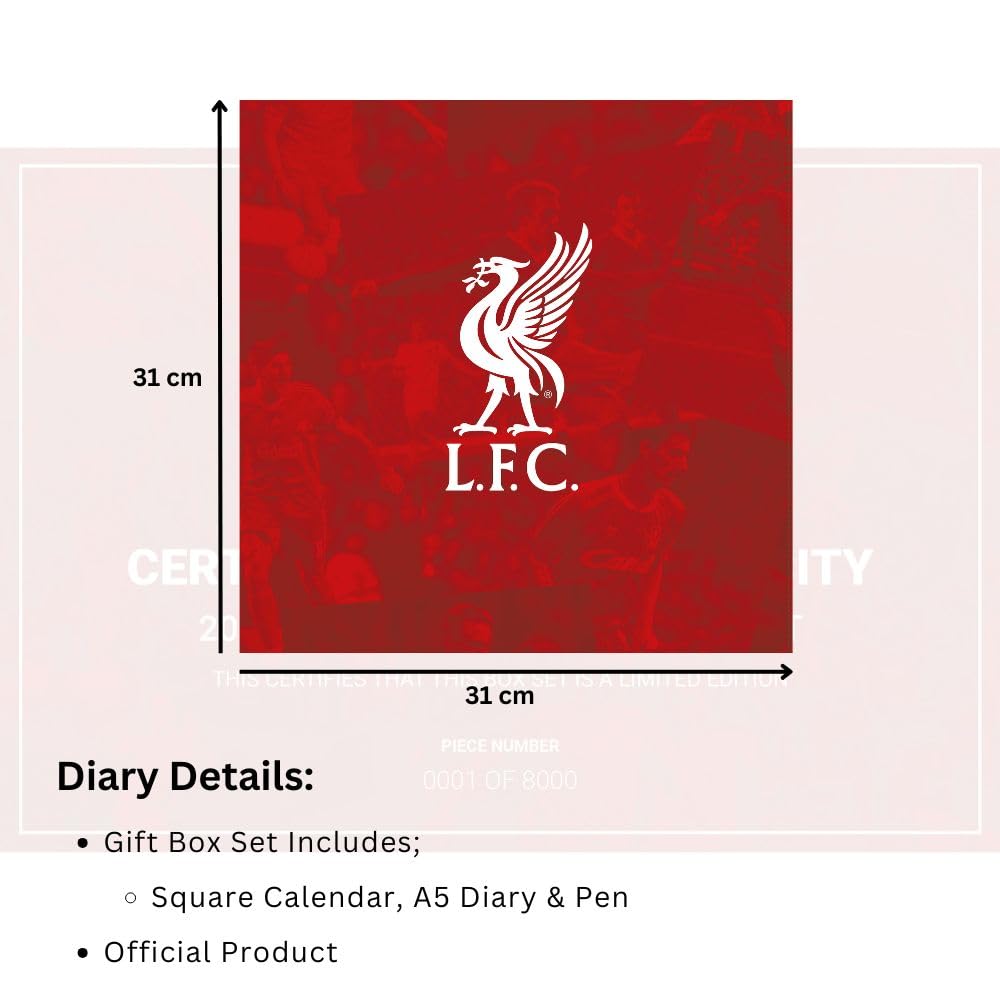 Liverpool FC Calendar & Diary Musical Gift Box 2026