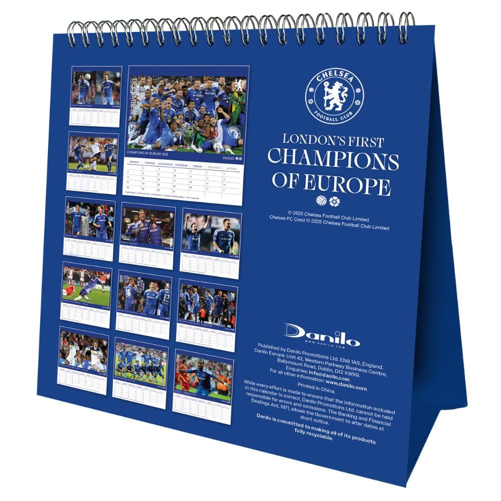 Chelsea FC Desktop Calendar 2026
