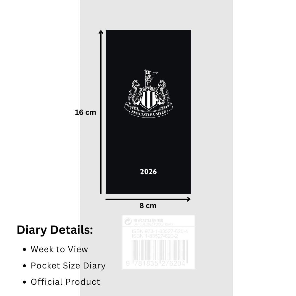 Newcastle United FC Slim Diary 2026