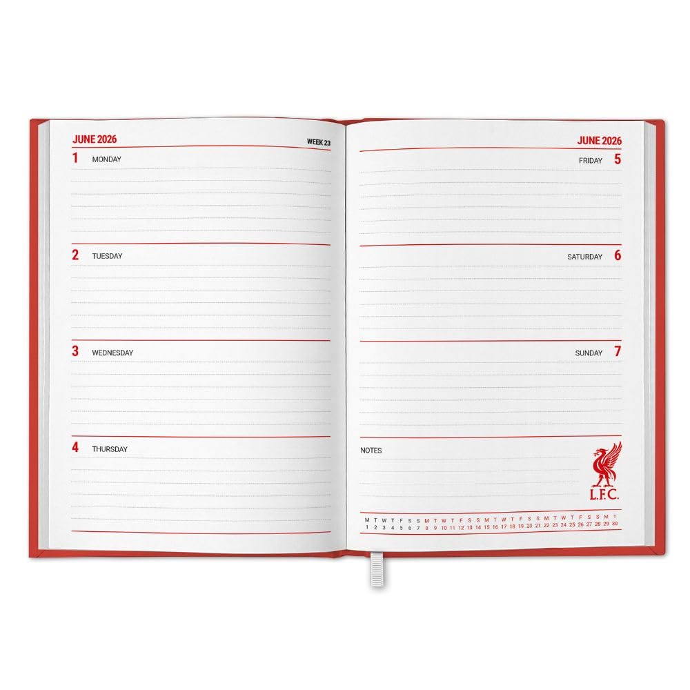 Liverpool FC A5 Diary 2026